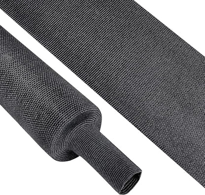 Heat Shrink Wire Loom 2:1 Shrinkable Braided Cable Sleeve 2 Inch ID-18ft Abrasion Protection Flexibility Fabric Wiring Harness Cover Sheath