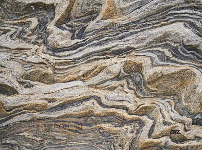 Rogue River Tactical Brown Gray Granite Stone Marbled Pattern Textured Marble Art Kitchen Glass Cutting Board Modern Decorative Gift Abstract Wavy
