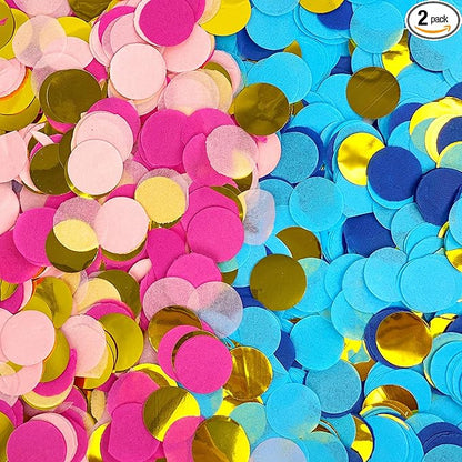 Baby Gender Reveal Kit - Pink & Blue Confetti