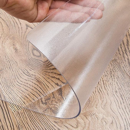 Frosted Clear Table Protector 36 x 60 Inch, 1.5mm Thick Plastic Table Cover, Waterproof PVC Clear Table Cover Protector, Desk Protector Mat, Writing Desk Pad for Desktop, Coffee & Dining Room Table