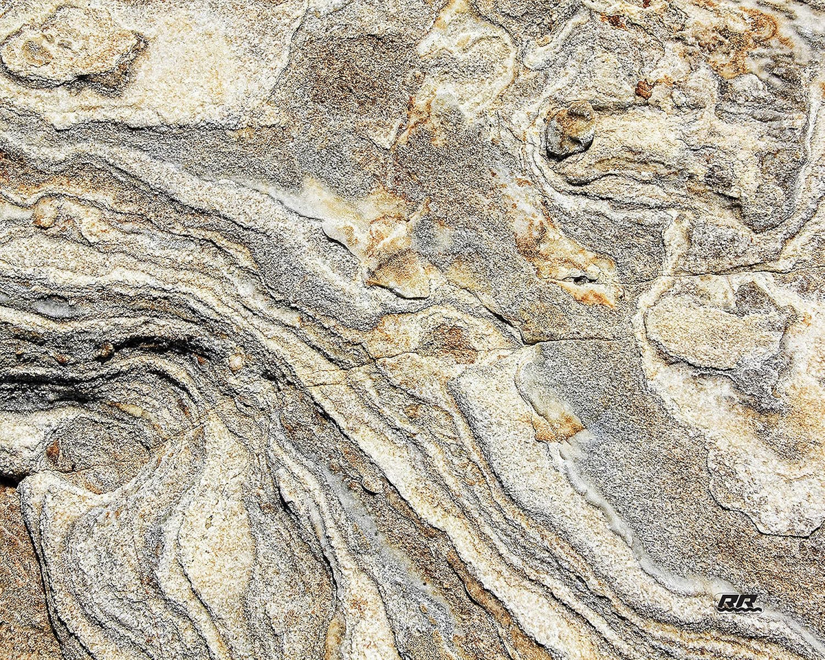Rogue River Tactical Light Granite Stone Marble Gray Brown White Pattern Textured Marble Art Kitchen Glass Cutting Board Modern Decorative Gift